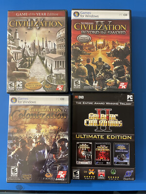 Civilization IV 4 GOTY, Beyond The Sword, Colonization And Gal Civ 2 Bundle PC