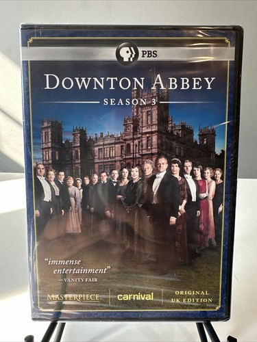 Downton Abbey: Season 3 (DVD, 2013, 3-Disc Set) Brand New! PBS