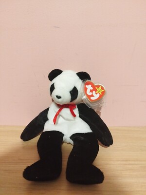 TY Beanie Baby - Fortune - the Panda Bear Plush Stuffed Animal Toy - 1997