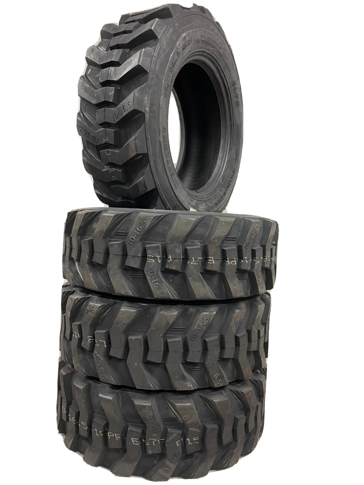 (4) 10X16.5  Skid Steer Tires 10-16.5 Fits Bobcat Loaders 10 16.5 HD 10-16.5