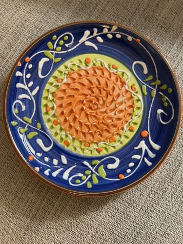 Ceramica Espanola Hand Made Spain Ginger Grater Rasper Plate
