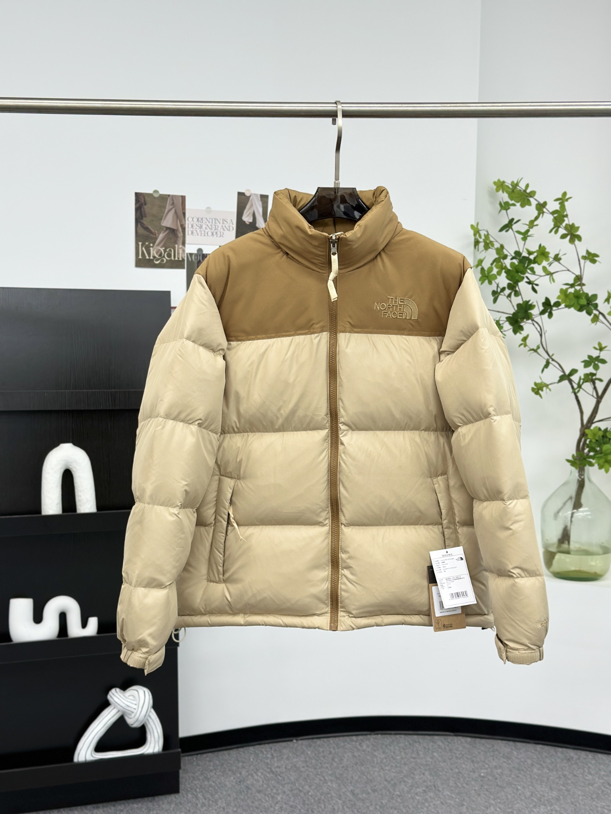 North Face 1996 Nuptse vintage down jacket Wheat color 315981454397