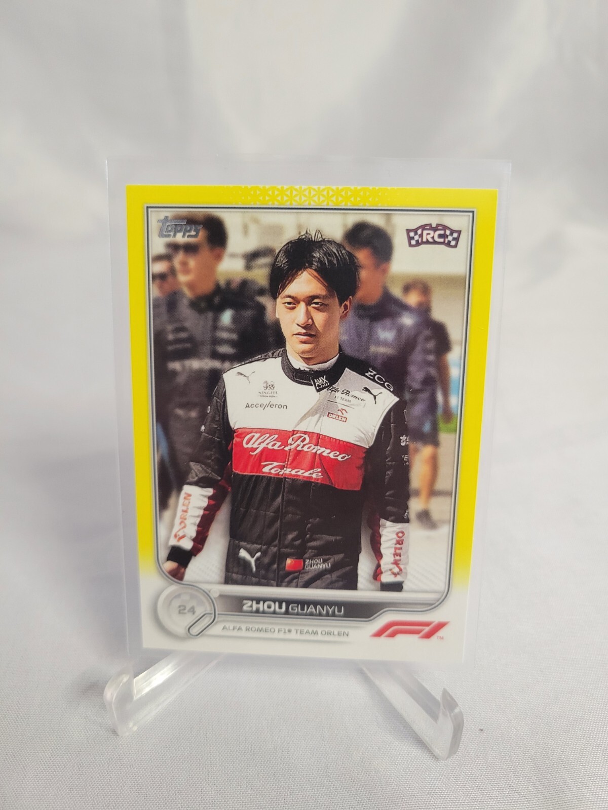 Topps F1 Indy Zhou Guany RC Yellow Insert #68 (25 of 125) | eBay