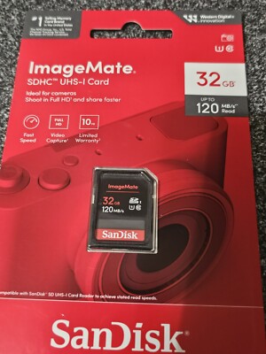 Sandisk 32GB SD UHS I Memory card