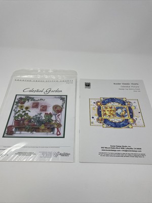 Celestial Garden Vermillion Cross Stitch Pattern 512 & Celestial Picture KFS1245