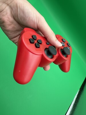 Ps3 Controller With Cool Custom Red Lava Design With FREE CHARGING CABLE