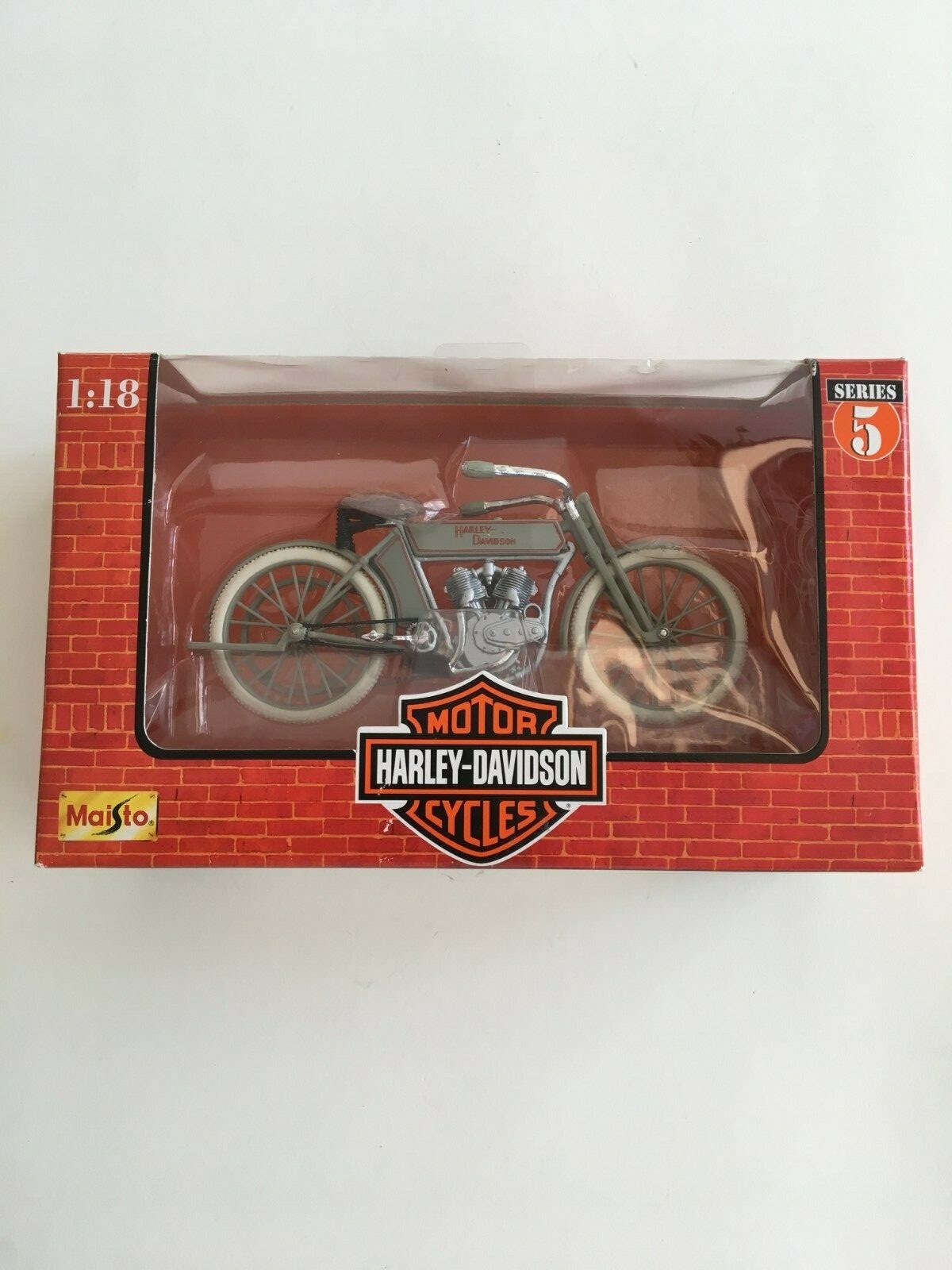 Maisto Harley Davidson 1909 5D V-Twin 1:18 Scale Die Cast Metal 