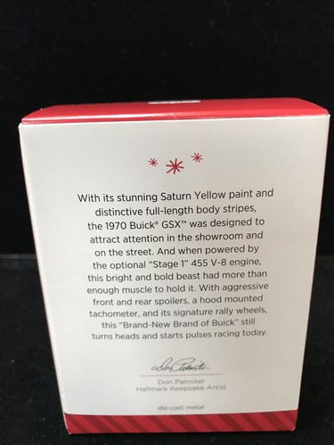 2014 HALLMARK KEEPSAKE ORNAMENT 1970 BUICK GSX ~ NEW IN BOX