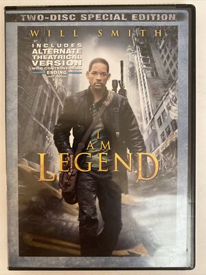 I Am Legend DVD 2008 Special Edition Will Smith Alice Braga Charlie Tahan