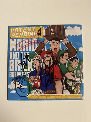 Patent Pending - Mario And The Brick Breakers Cd Signed