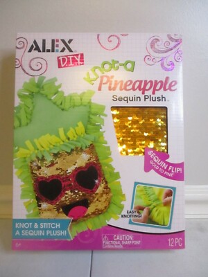 Alex D.I.Y. Pineapple Sequin Plush Toy Great Gift or Hobby Arts and Crafts