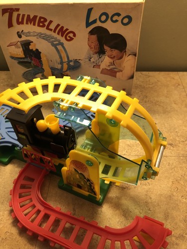 Vintage 1970s Tumbling Loco Train Set Locomotive #2011 Complete, Engine Wont Run