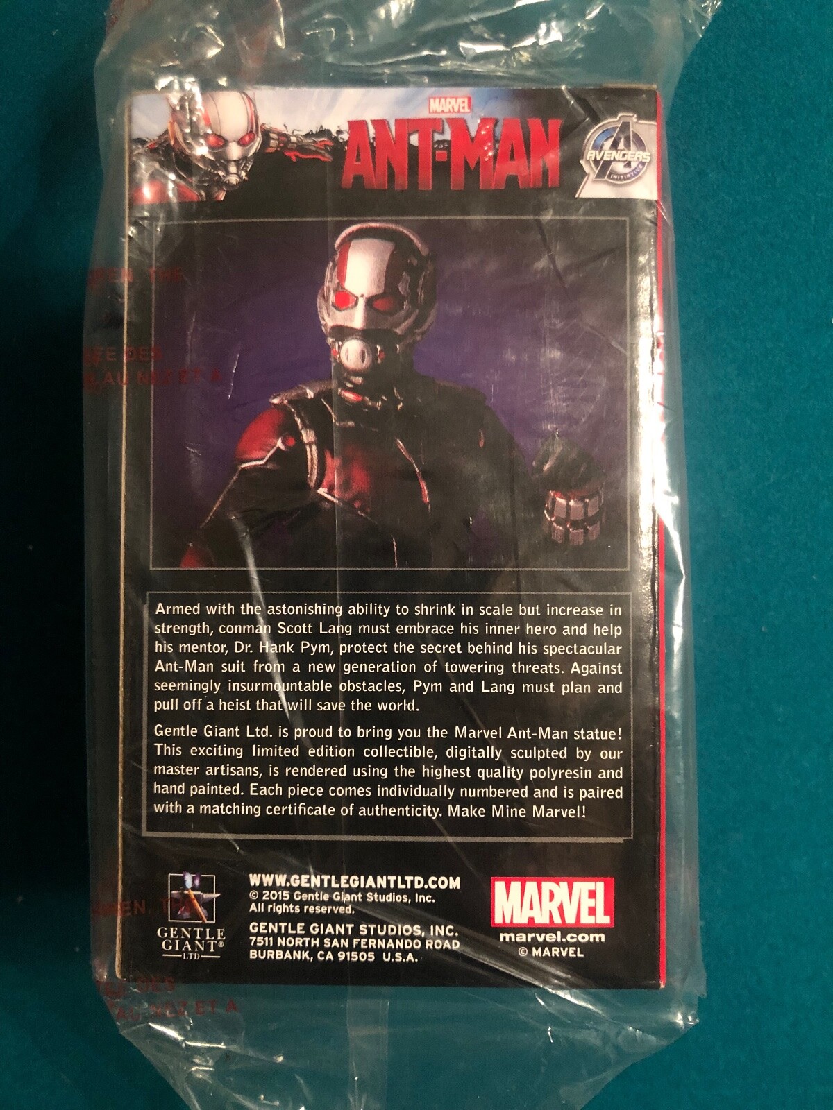 SDCC 2015 GENTLE GIANT EXCLUSIVE MARVEL AVENGERS ANT-MAN STATUE - NEW