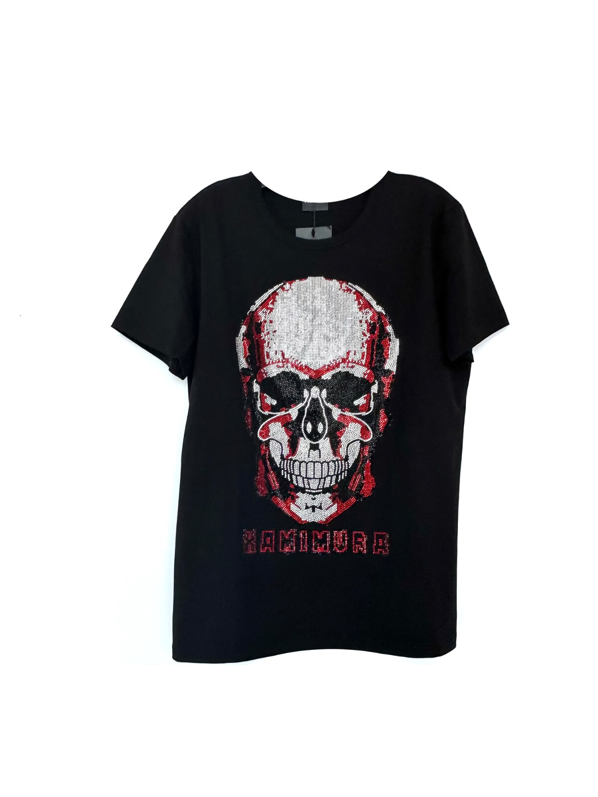 Kamimura Multicolor Cristals Skull Black T-shirt Size L | eBay
