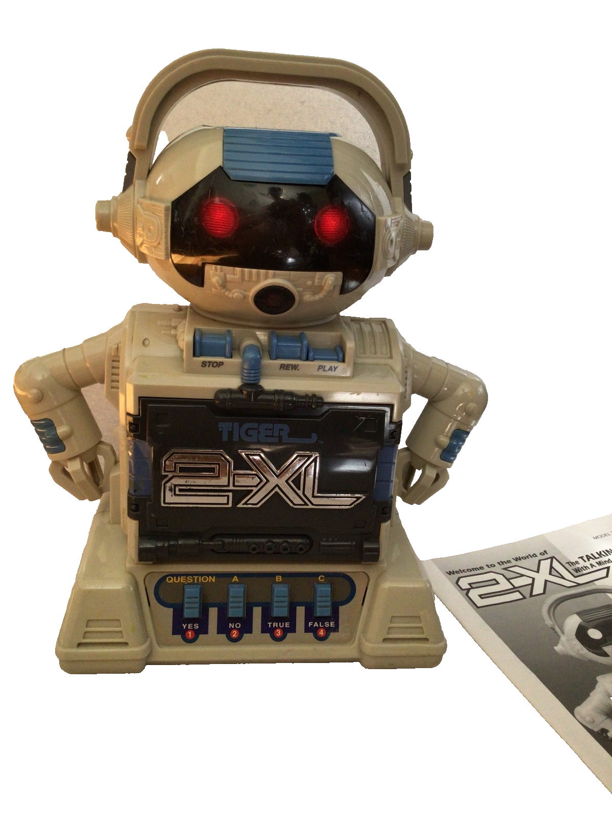 [可動品]TIGER ELECTRONICS 2XLロボット型カセットプレーヤー Vintage 1992 Tiger Electronics 2XL TALKING ROBOT Cassette