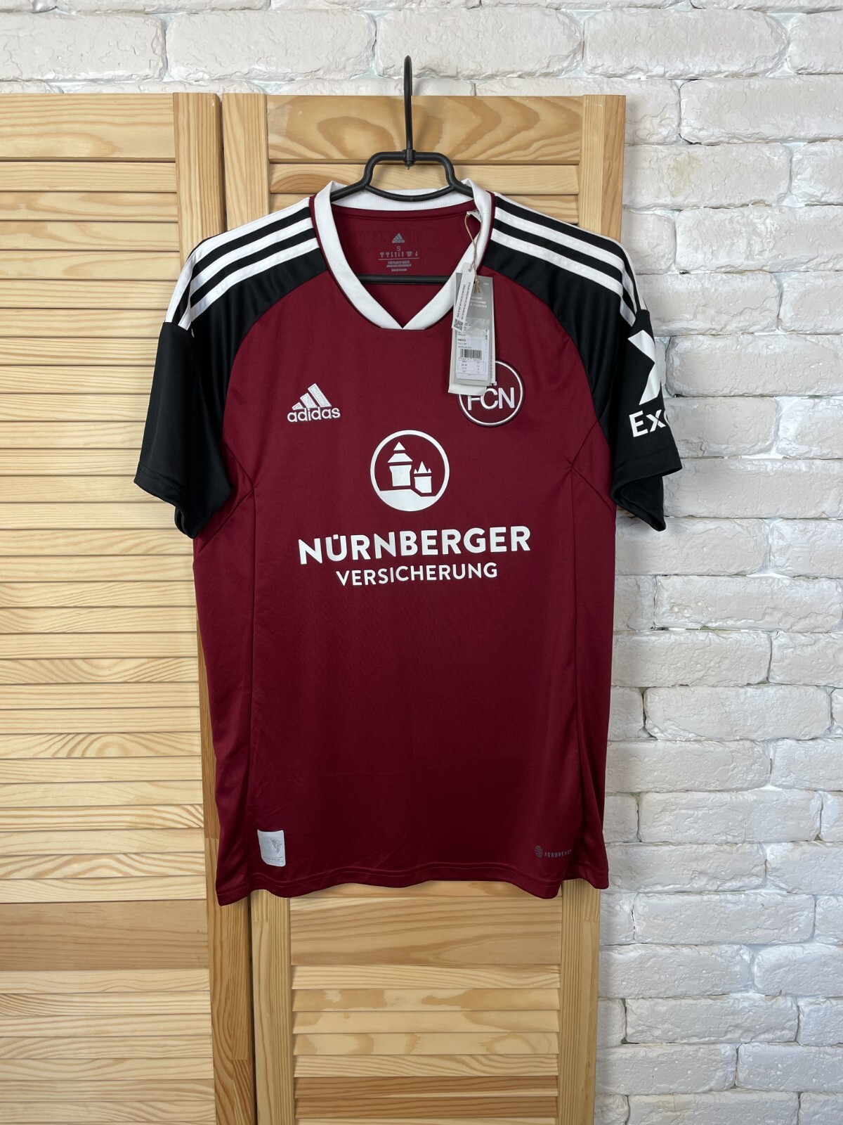 adidas 1.FC Nurnberg ニュルンベルク リンガーTシャツ 2006 adidas World Cup 'Nurnberg' Graphic Tee - 9/10 - (XL)