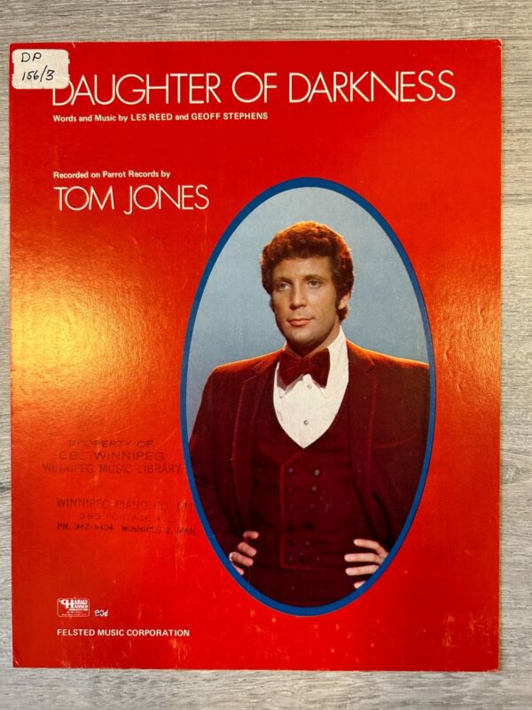 Daughter of Darkness - sheet music - Tom Jones - 1970