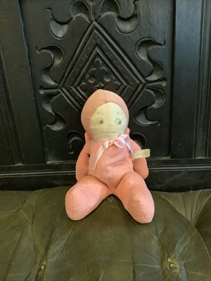 Adorable 1929 Cuddle Kewpie Cloth Doll Label Marked Rose O Neill Kruger Co 8