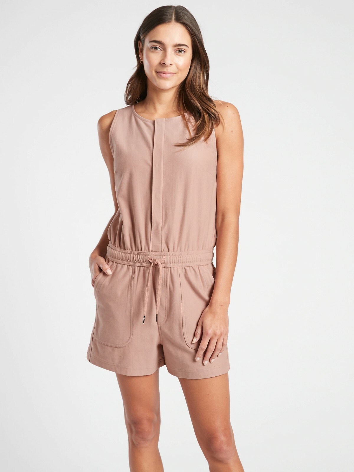 ATHLETA　160 NWOT Athleta Farallon Romper, Mocha Latte SIZE M #981036