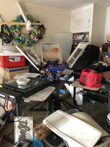 4 Color/ 4 Station Screen Printing Machine