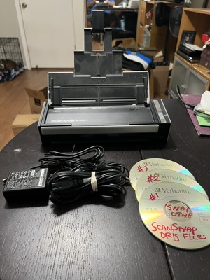 Fujitsu ScanSnap S1300 Portable Color Image Scanner Complete Tested & Working