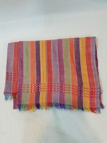 Ethiopian Traditional Hand Woven Multi Color  Scarf/ Head wrap
