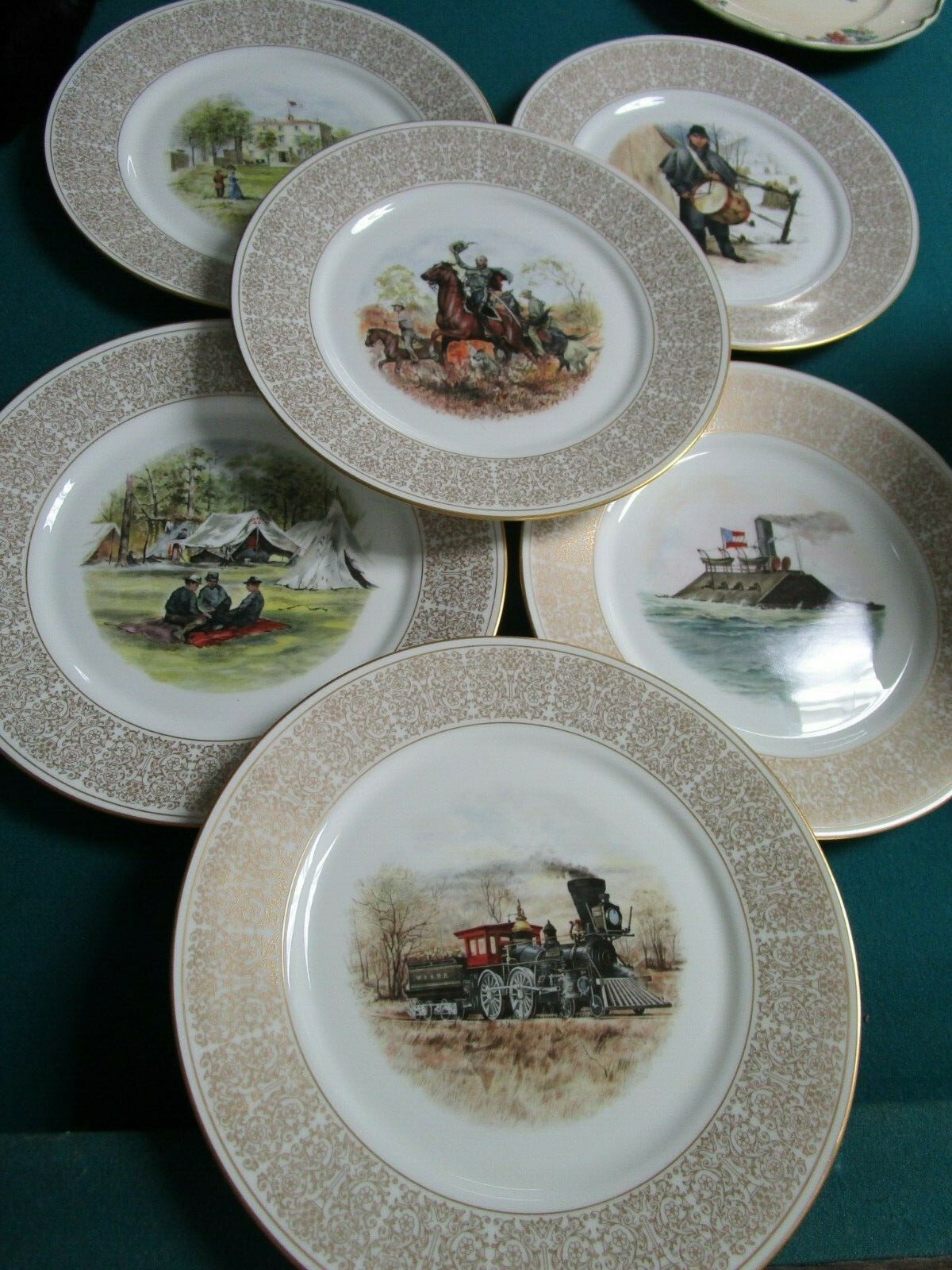 Commemorative Plate White House of the Confederacy CONFEDERATE SOLDIERS PICK1