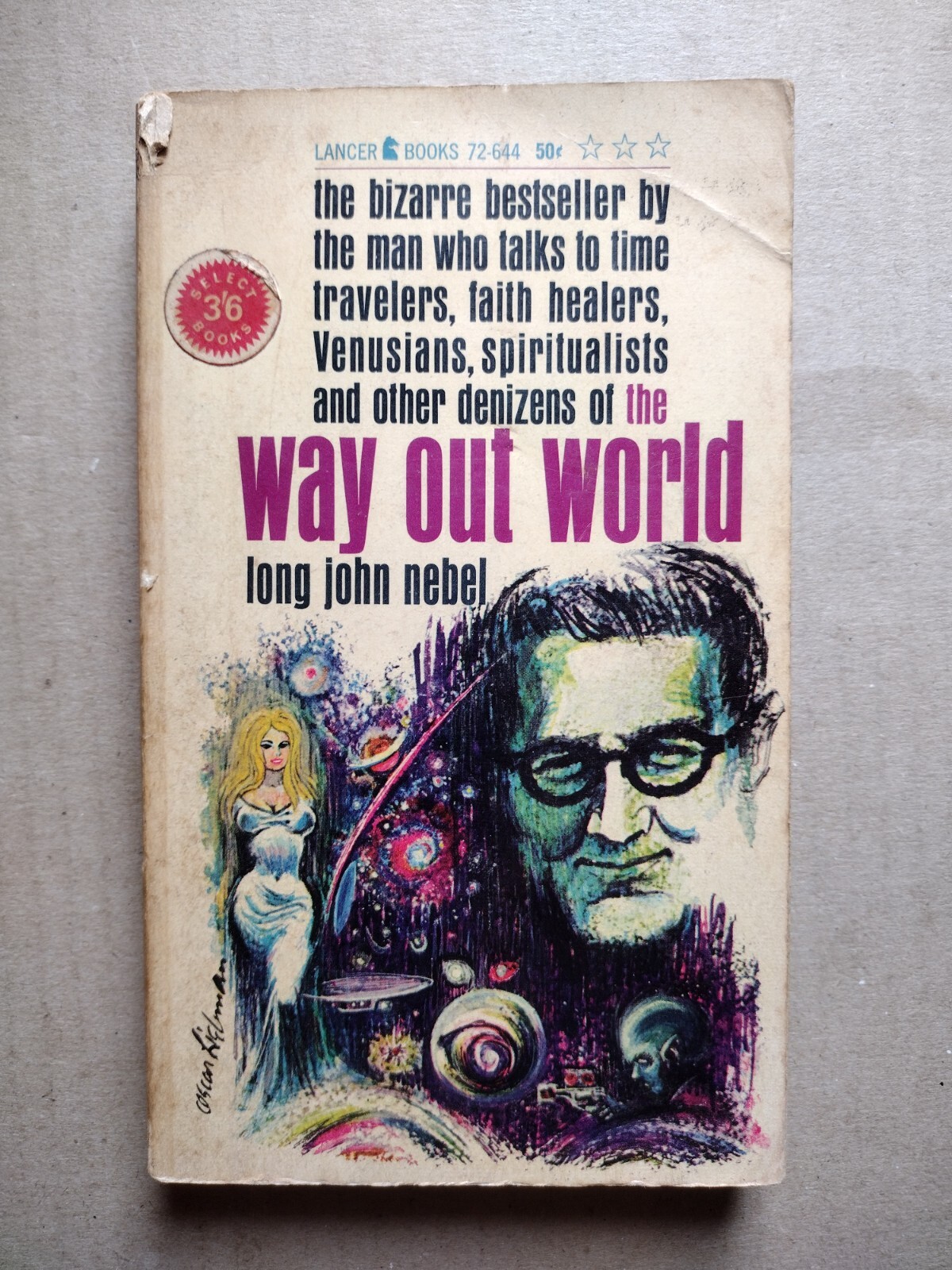 洋書 Way Out World by Long John Nebel(Signed) Way Out World