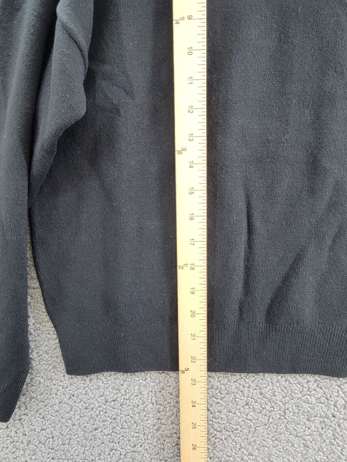 French Connection Beaded Mock Neck Sweater Women's S Blackout Long Sleeve - Picture 8 of 18
