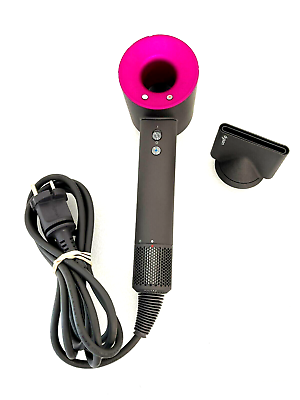 Dyson Supersonic Hair Dryer HD03 Fuchsia plus Concentrator, 220V Type F  (USED)