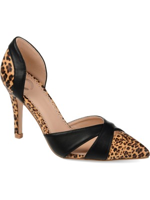 

JOURNEE COLLECTION Женские коричневые туфли без шнуровки Dora Stiletto на каблуке с манжетами, размер 7 м, Коричневый, DORA-PUMP