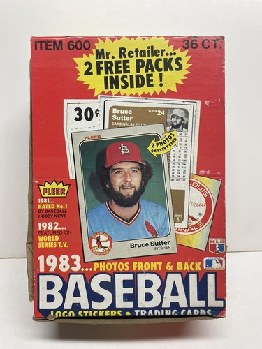 コレクションカードセット 1983 Zero Heroes Vintage Trading Card Sticker Box Full 36