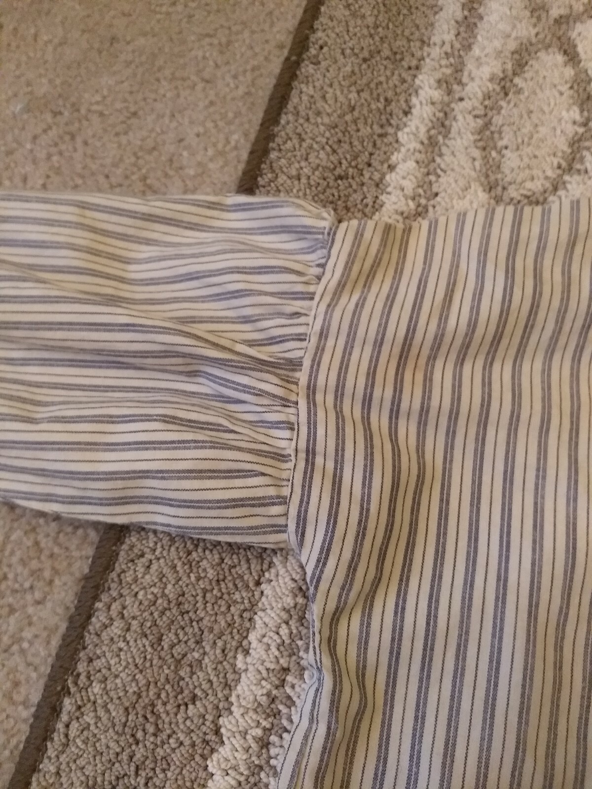 Original Style Boy's (1860's) Civil War Striped shirt, metal neck button