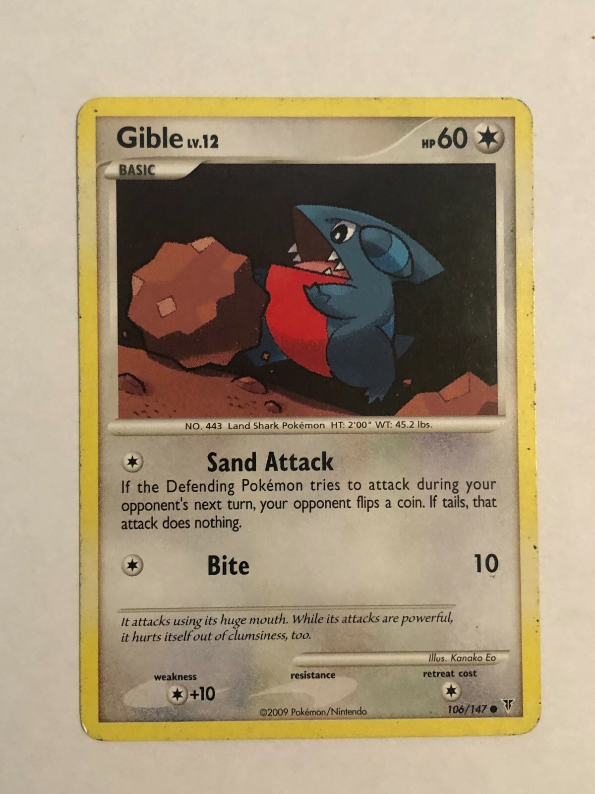 Pokemon Card Supreme Victors Gible 106/147 Light played | eBay Pokemon Card Supreme Victors Gible 106/147 Light played | eBay