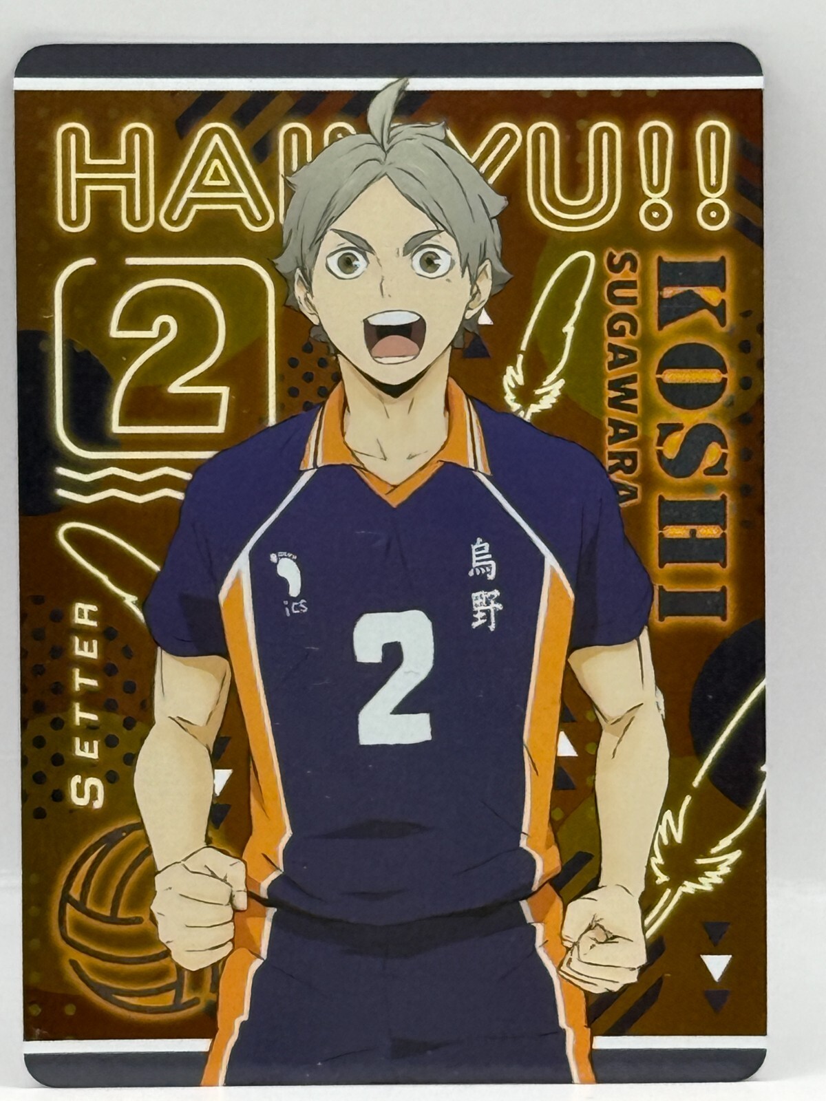 Koshi Sugawara Haikyu Card Karasuno High School Made in Japan