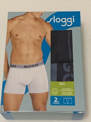 Sloggi Go Short Multi-Blue Large Men's under ware GB 36