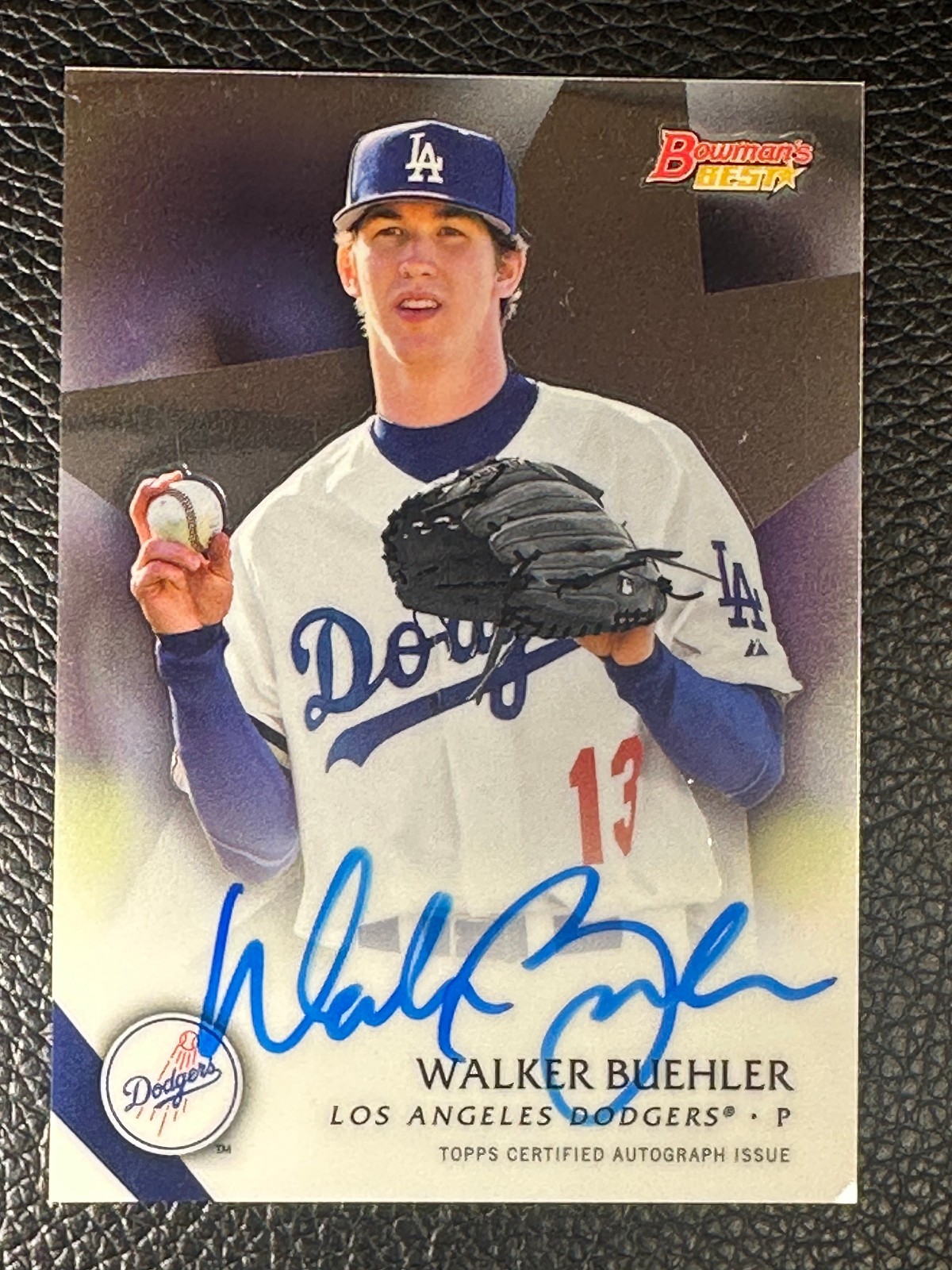 2015 Bowman's Best Best of 2015 Walker Buehler Auto Autograph RC Rookie