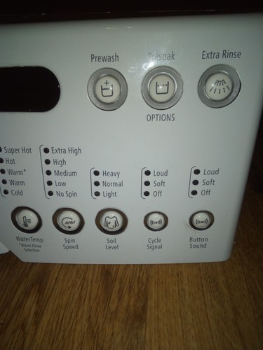 Whirlpool Washer Control Panel White. Part number 461970230014 WFW9400SW01