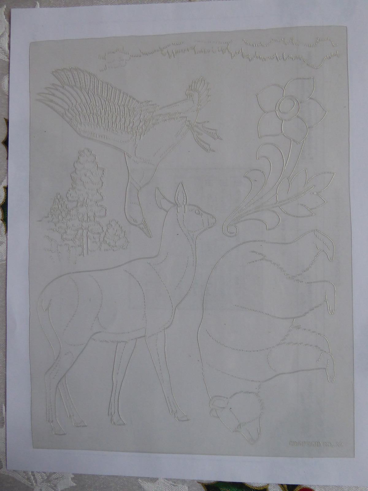 VINTAGE CRAFTOOL WILDLIFE TEMPLATE PAK STK #6008 -6 TEMPLATES OF ANIMALS & BIRDS