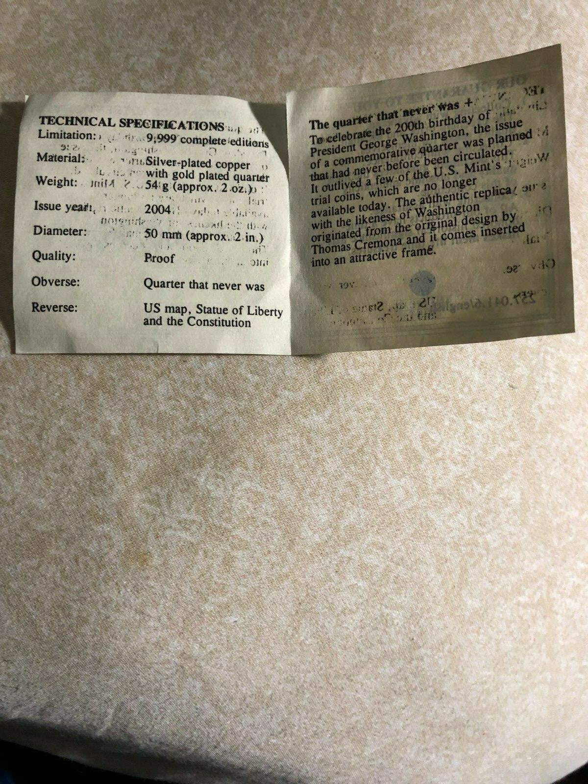 American Mint The Quarter That Never Was