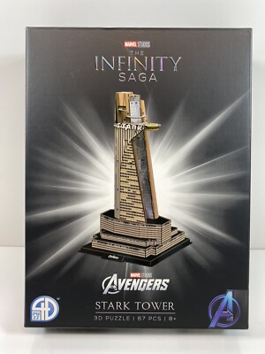3D Cityscape 3D Puzzle Marvel - Stark Tower (67 Pieces) New 51024