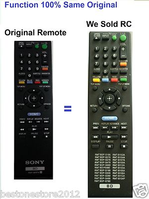 Sony RMT-B107A BD Remote f BDP-S370 BDP-S470 BDP-S570 BDP-BX37 BDPBX57 BDP-S270