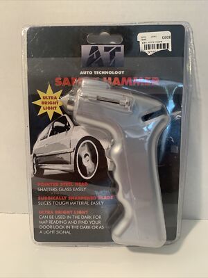 AUTO TECHNOLOGY SAFETY GLASS HAMMER - EMERG. ESCAPE-NEW Emergency Life Saver