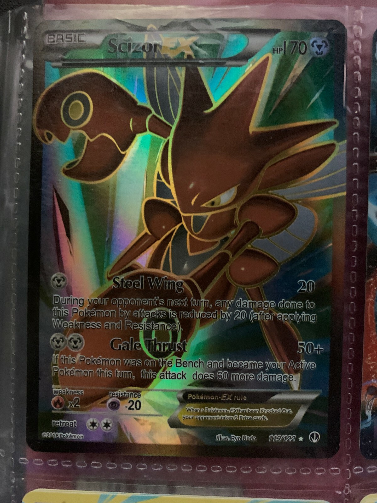 Scizor EX Scherox EX - 119122 XY9 Breakpoint - EX Karte Englisch NM Pokemon