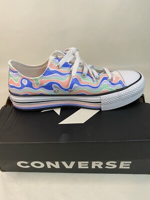 Converse OX CTAS Eva Lift Platform Low Top Canvas Multi Colored Layered Size 5.5