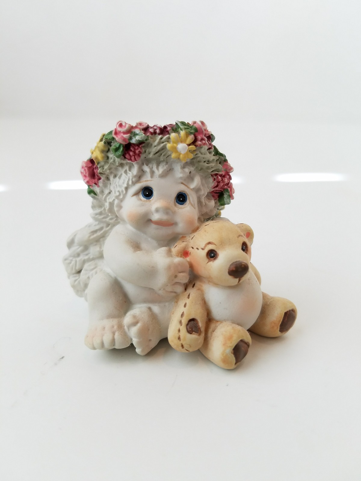Dreamsicles Mini Figurine Cherub Playmates 1996 DC020 Teddy Bear