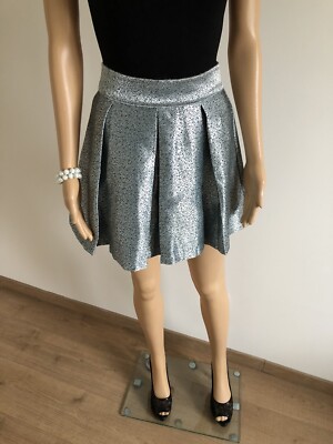 Jupe plissée argentée new arrivals
