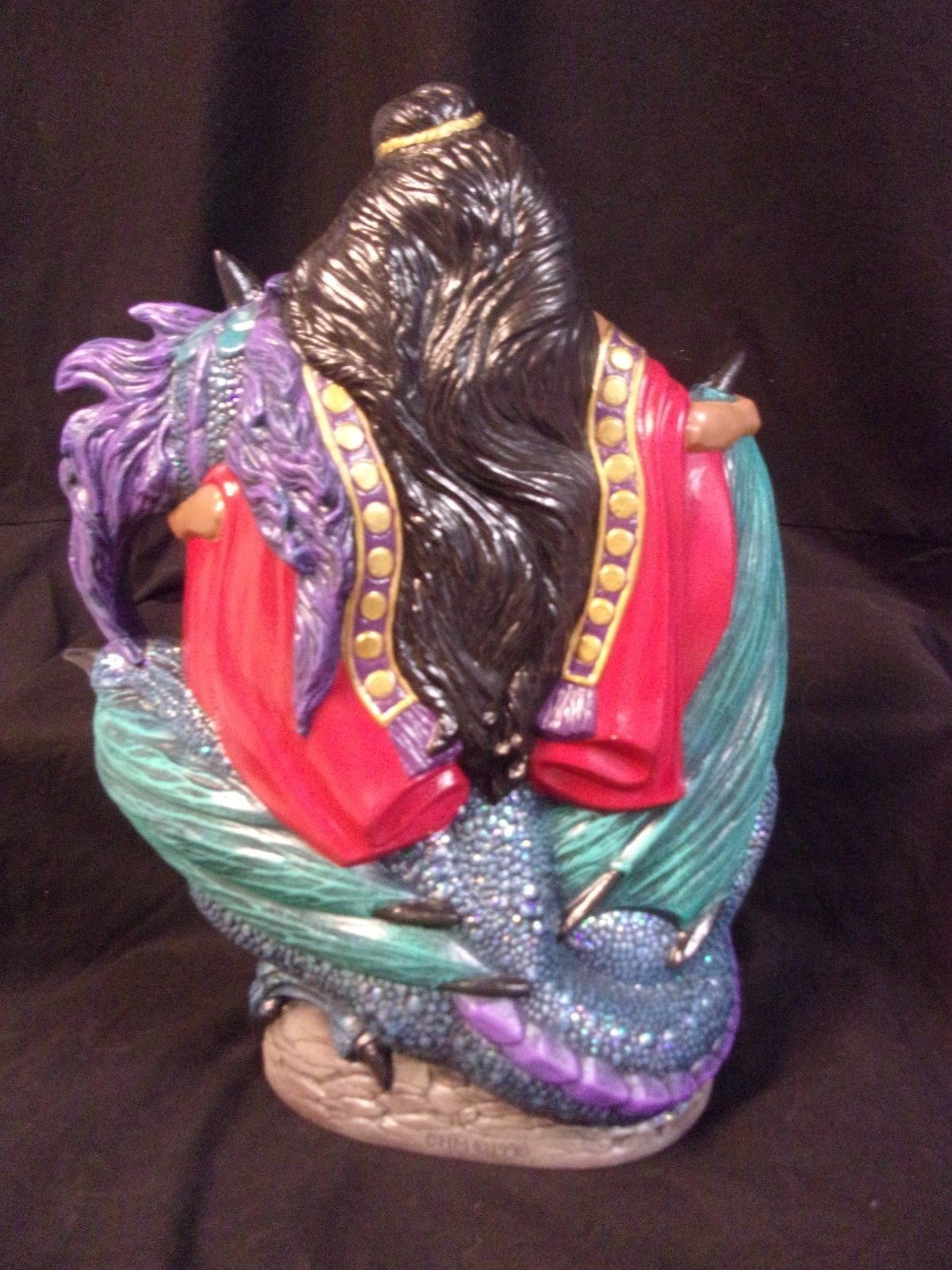 Hand Painted Ceramic Dragon Princess