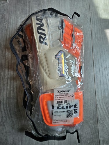 💥New RINAT EGOTIKO Quantum Pro SOCCER GLOVE Size 10 Goalkeeper Futbol White