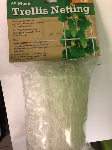 TRELLIS NETTING 4'x16' 4'x50' 4'x100' Plastic Plant Support Garden Hydrofarm